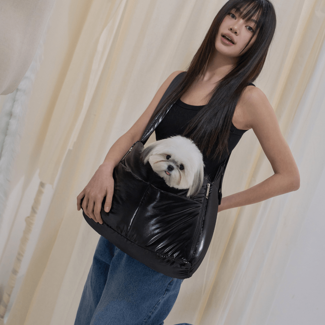 【予約】open bag - glossy black（APERTY）