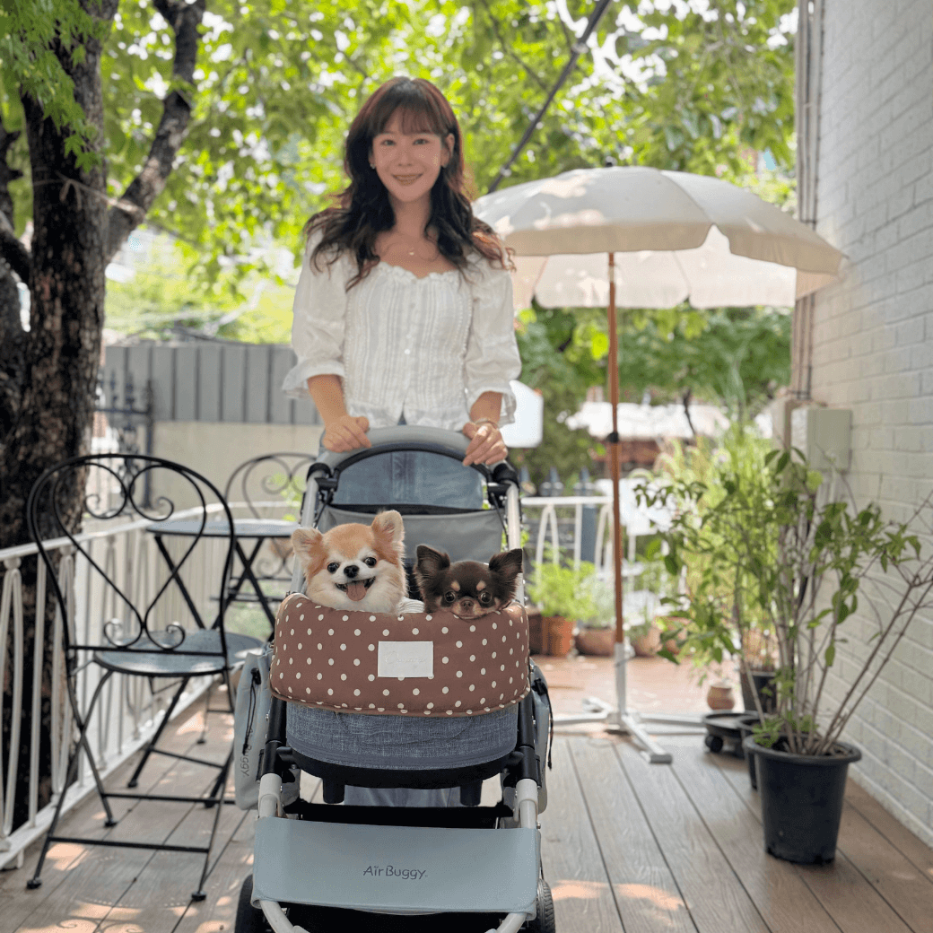 【予約】Fluffy Buggy Puff (Mocha Dot)