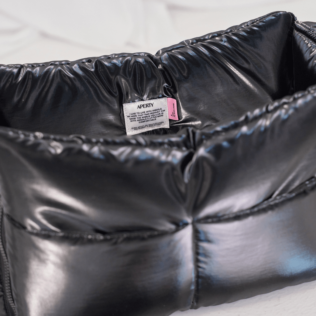 【予約】open bag - glossy black（APERTY）