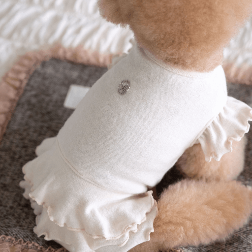 Flutter Dress（Vanilla Ivory）