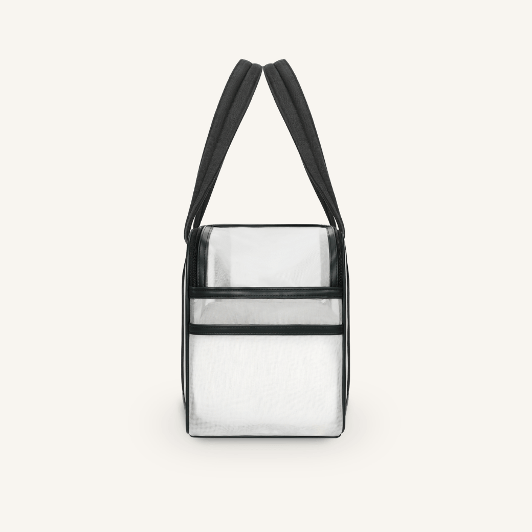 Mesh Ballon Bag - Black & Grey（Seoru）