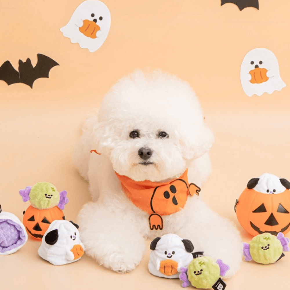 スイートハロウィンボールトイ bite me 犬用おもちゃ