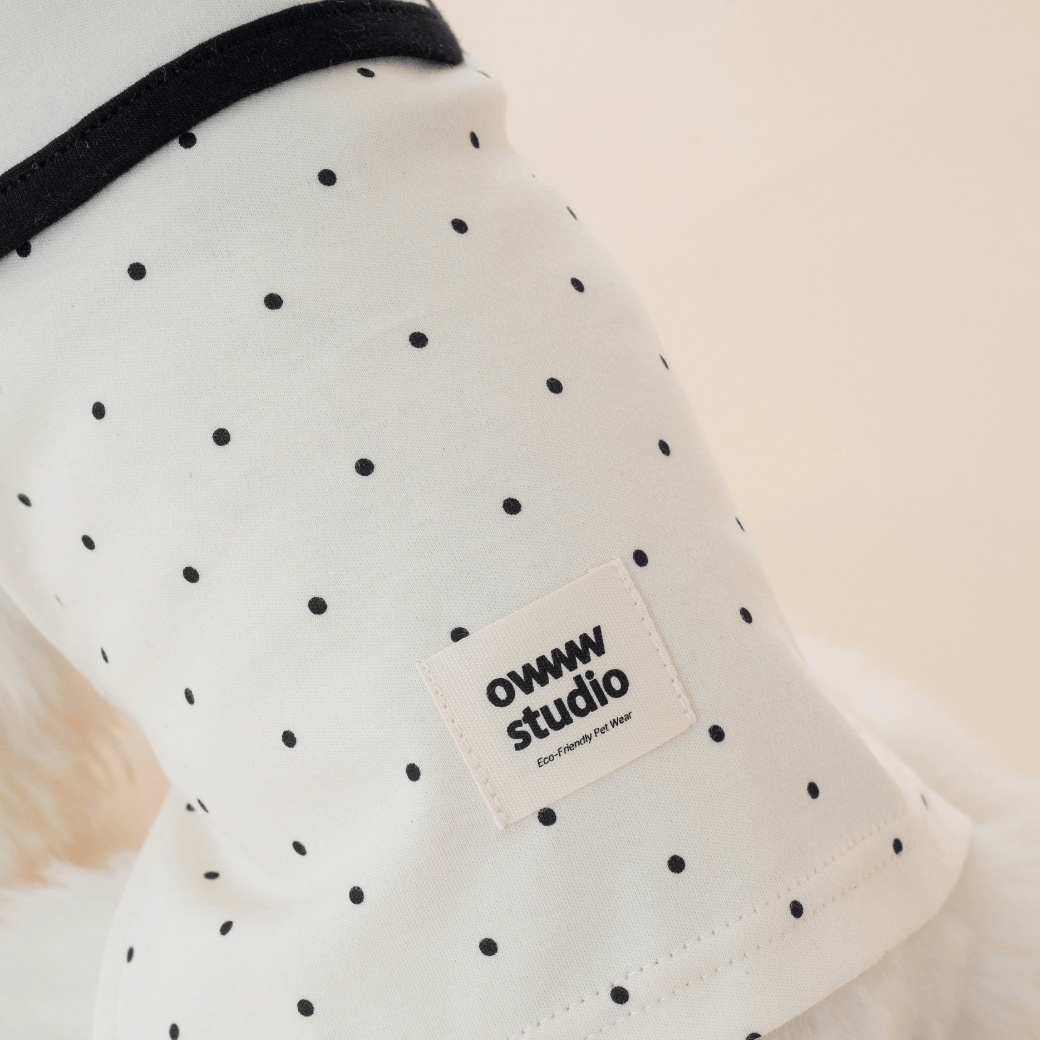 ORGANIC SAILOR DOT SLEEVLESS（ネーム刺繍可 / 2COLOR）