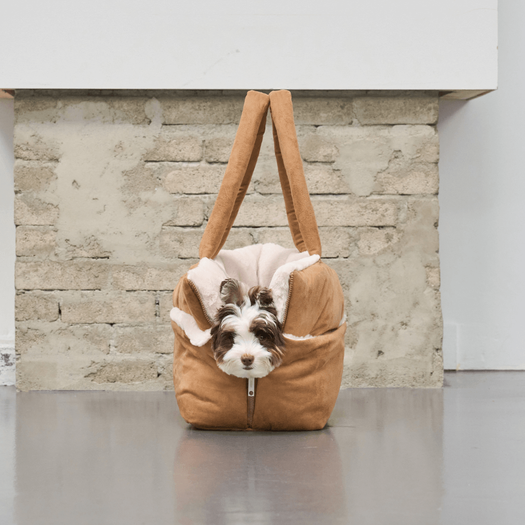 【10/22 20:00 販売開始】wide bag - suede brown（APERTY）