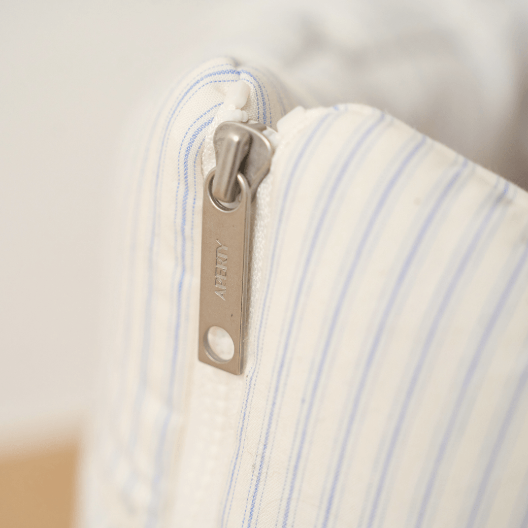 wide bag - stripe ivory（APERTY）