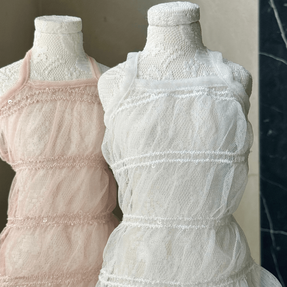 【7/16〜発送】Lace Beads Top (2color)