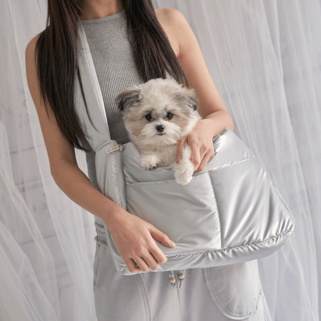 【予約】open bag - glossy silver（APERTY）