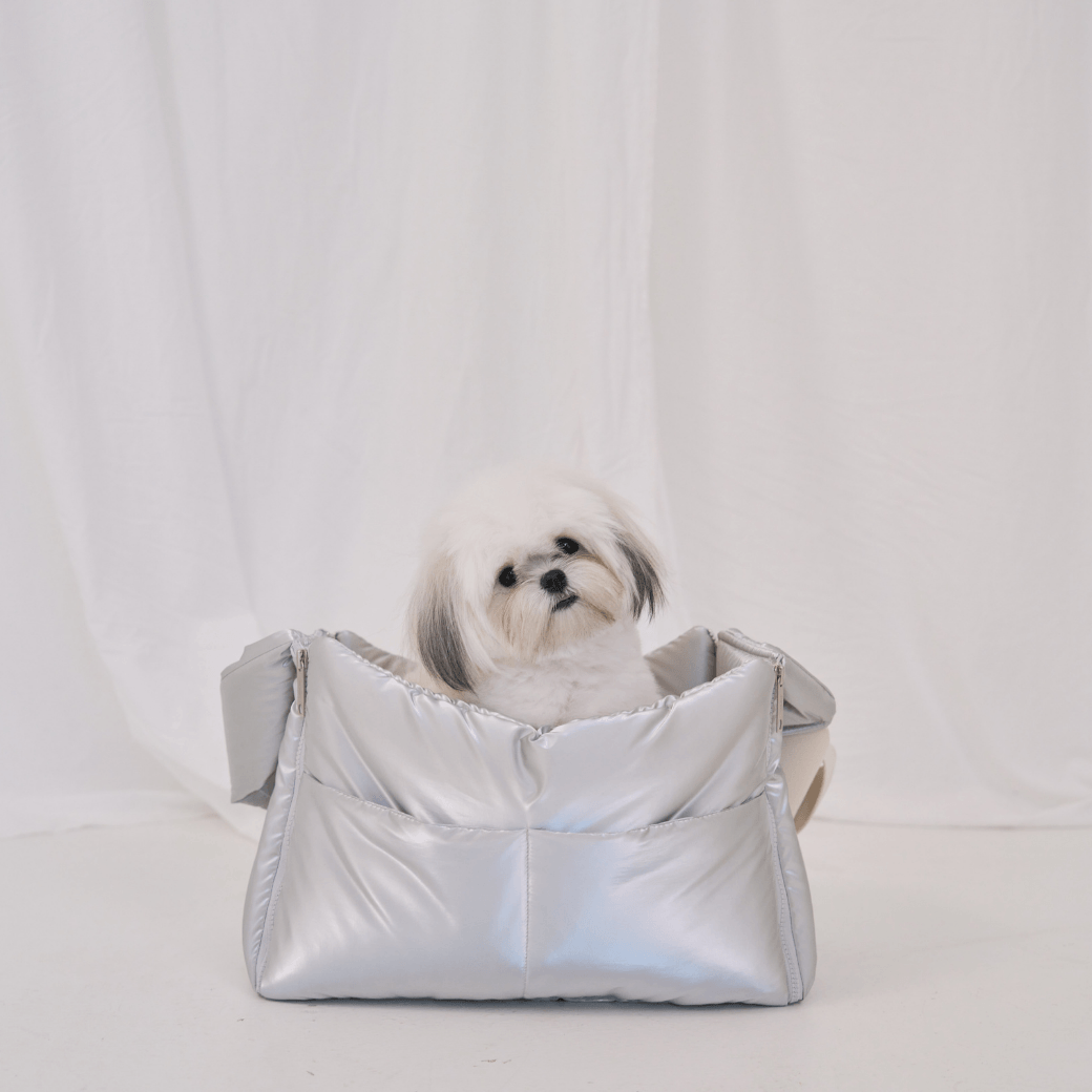 【予約】open bag - glossy silver（APERTY）