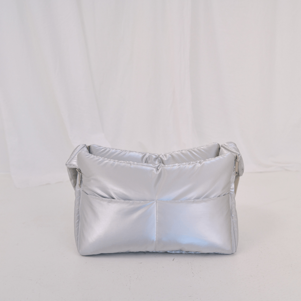 【予約】open bag - glossy silver（APERTY）