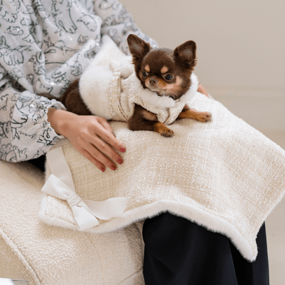 Coco Fur Tweed Blanket (2color)