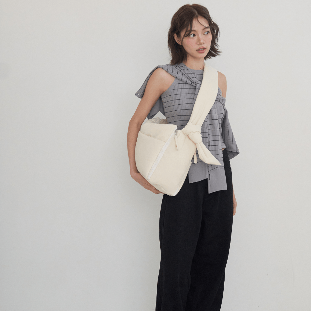 【予約】open bag - ivory（APERTY）