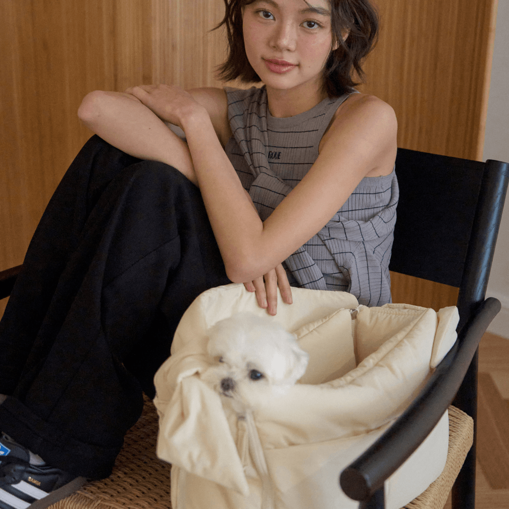 【予約】open bag - ivory（APERTY）