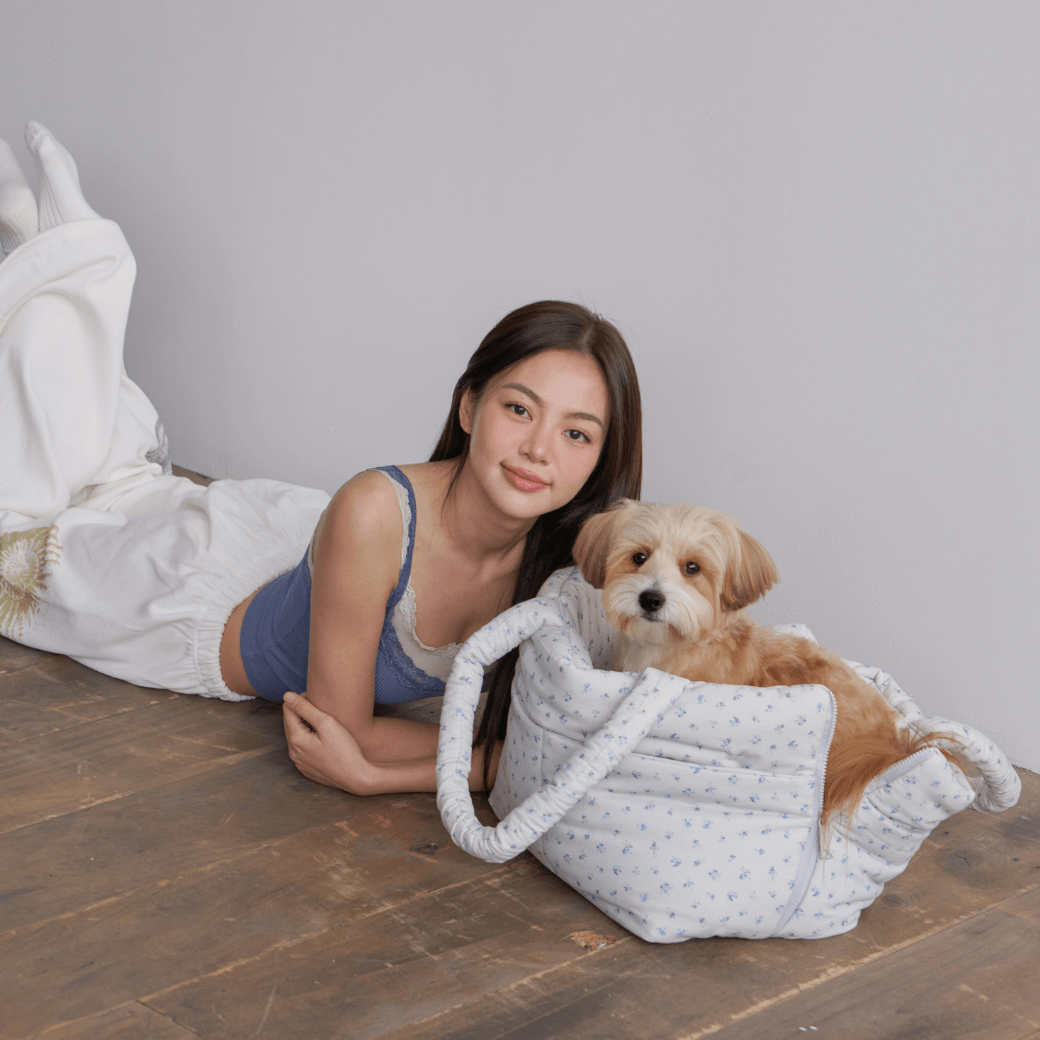 APERTY wide bag baby blue