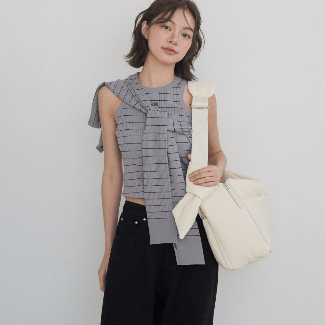 【予約】open bag - ivory（APERTY）