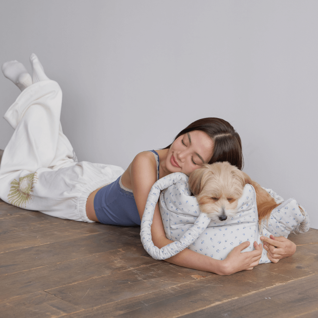 APERTY wide bag baby blue