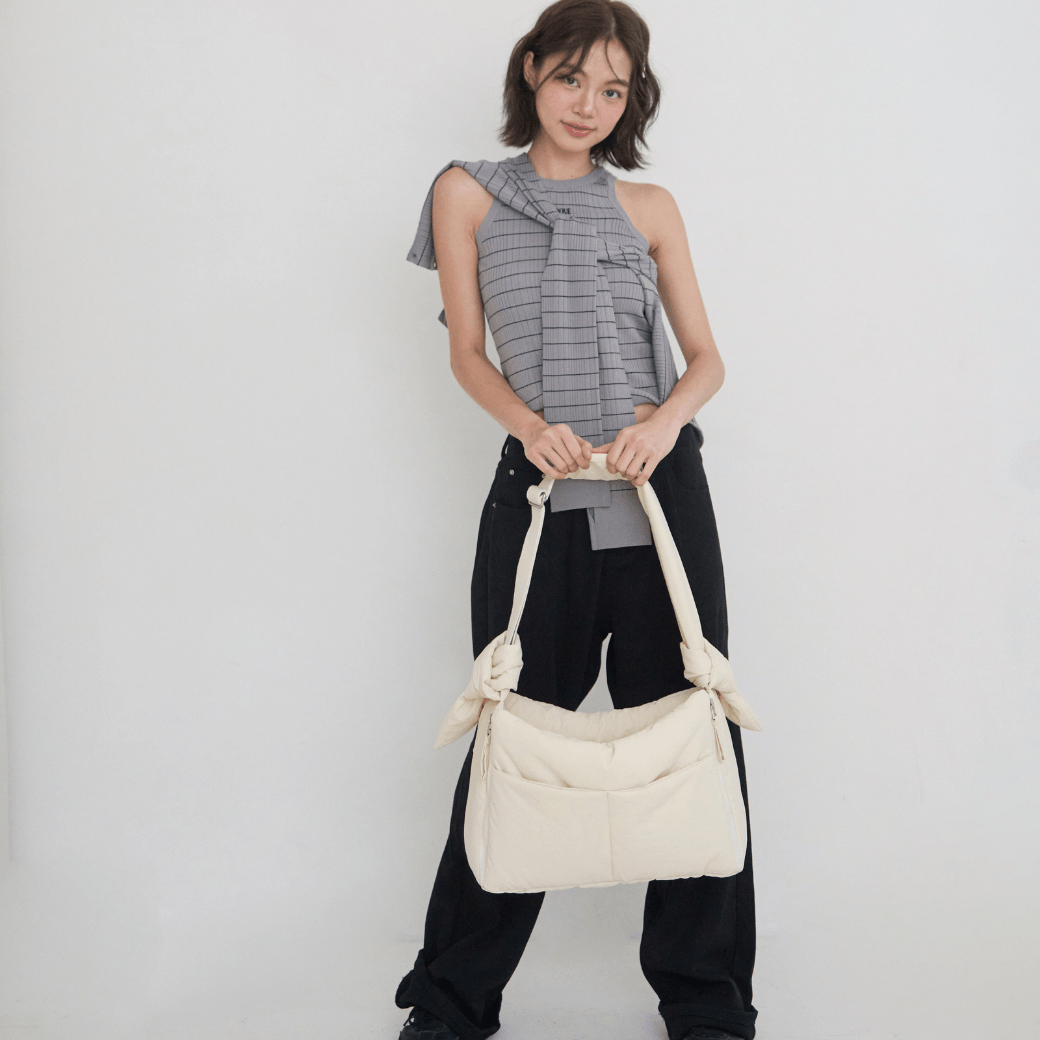 【予約】open bag - ivory（APERTY）