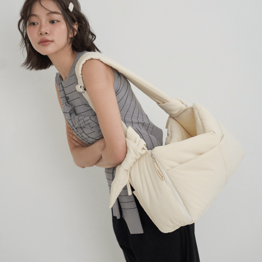 【予約】open bag - ivory（APERTY）