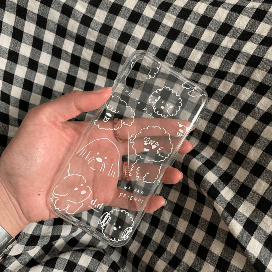 【予約商品】DUSTIES ALL WHITE CLEAR CASE（WHITE）