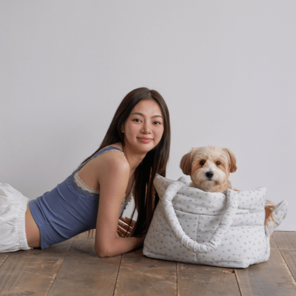 APERTY wide bag baby blue