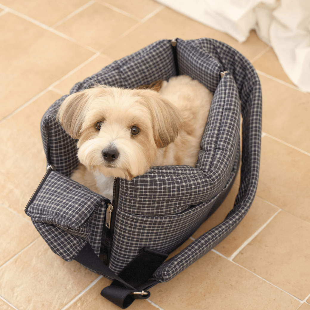 【予約】open bag - check black（APERTY）