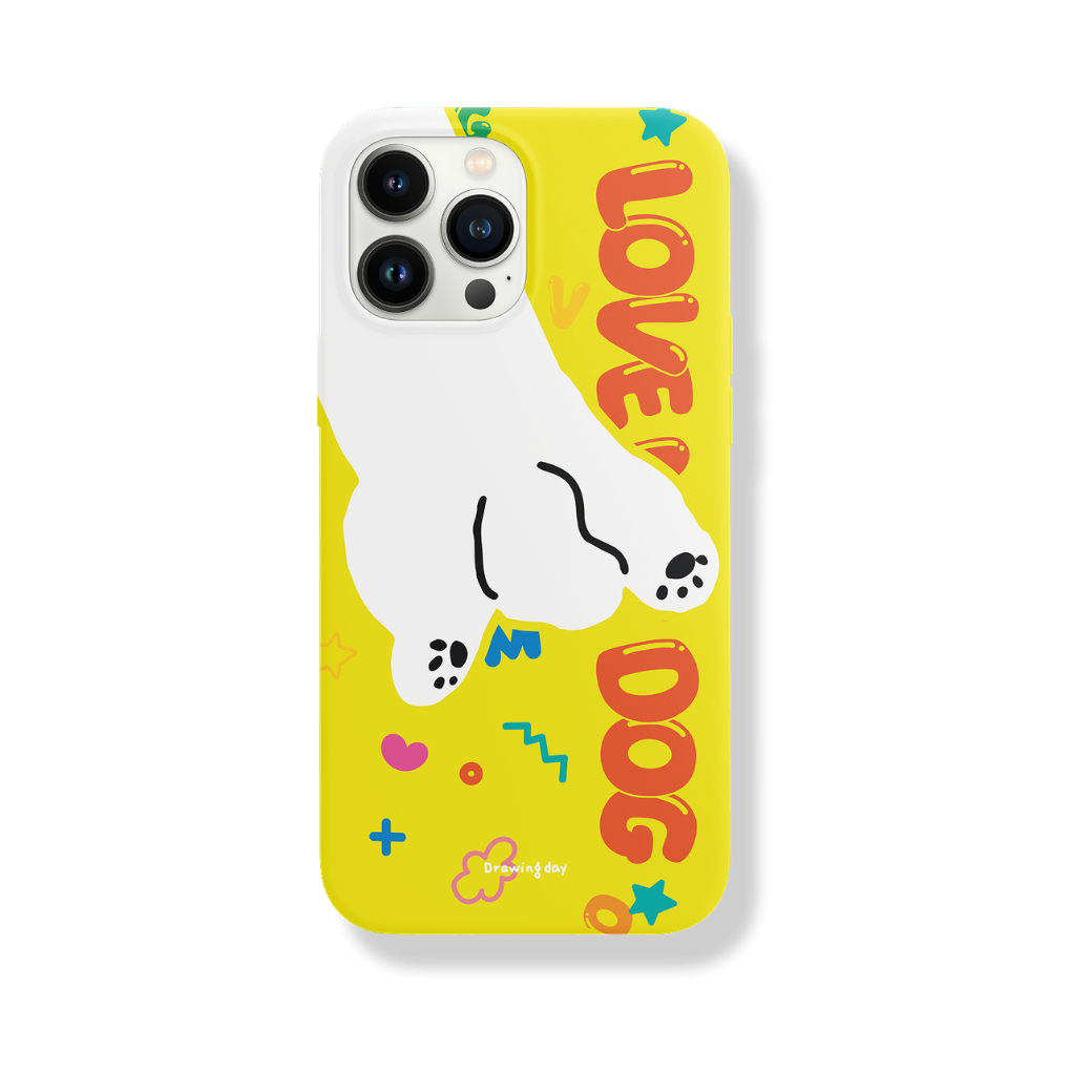【予約商品】LOVE MY DOG PHONE CASE（YELLOW）