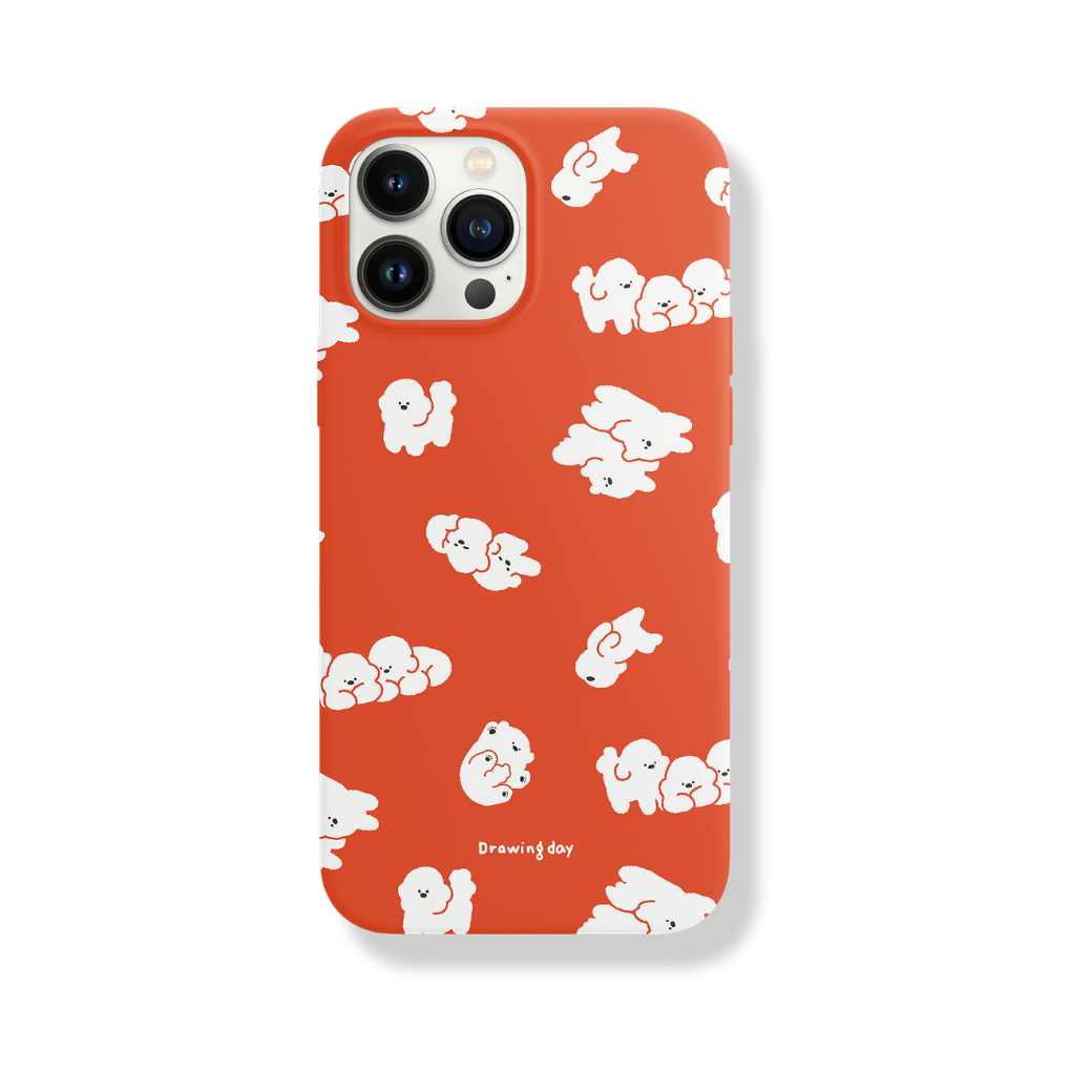 【予約商品】WITH CHON PHONE CASE（RED）