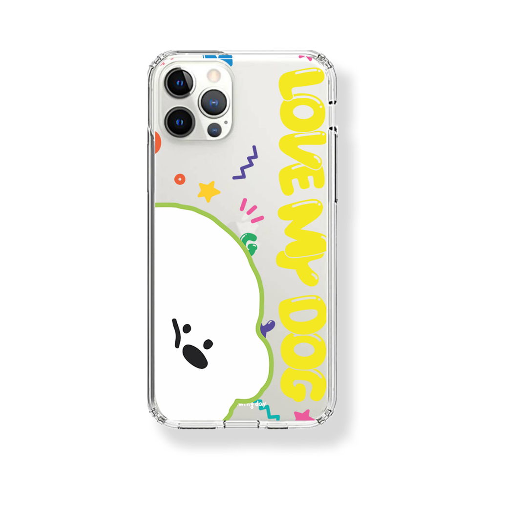 【予約商品】LOVE MY DOG CLEAR CASE （YELLOW）