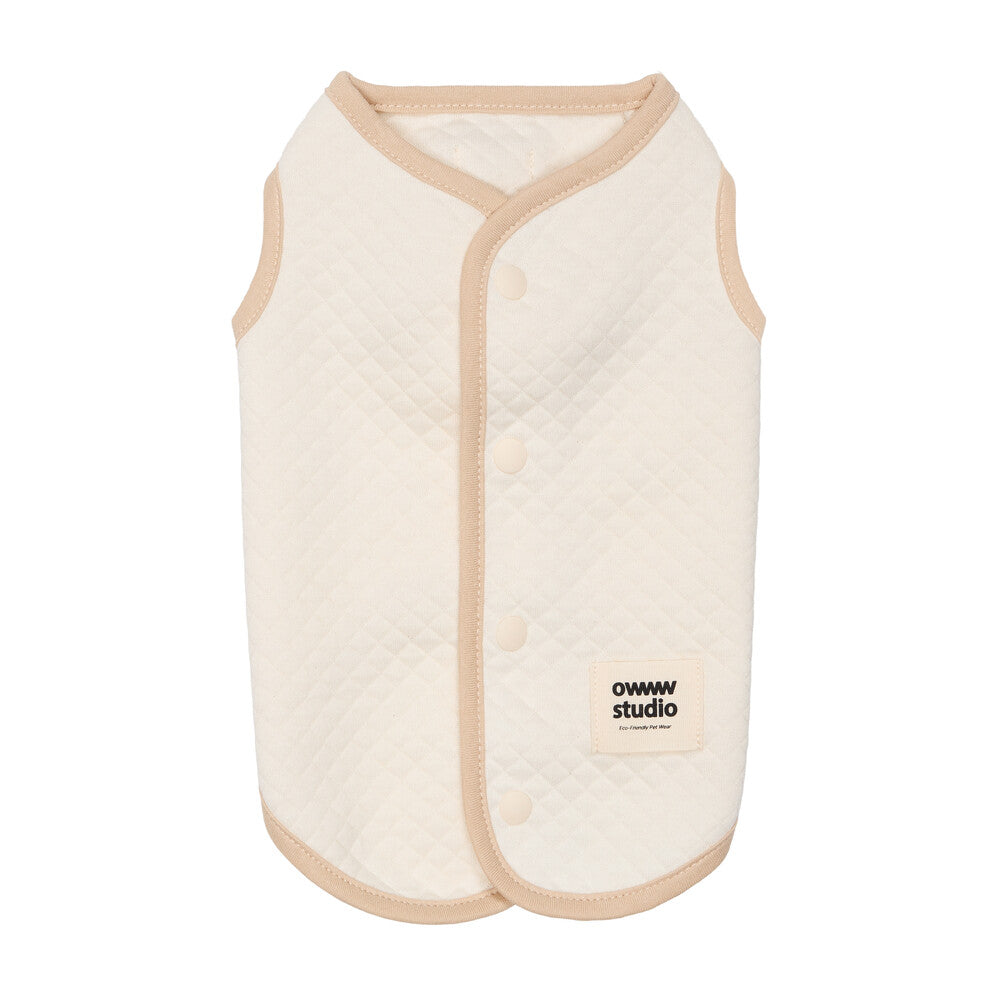 ORGANIC QUILTED VEST（ネーム刺繍可）