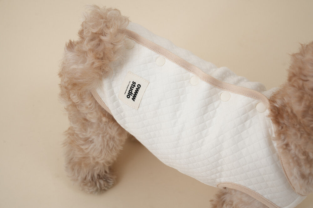 ORGANIC QUILTED VEST（ネーム刺繍可）