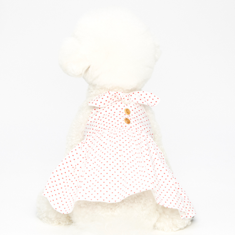 ヘップバーンワンピース(レッドハート)